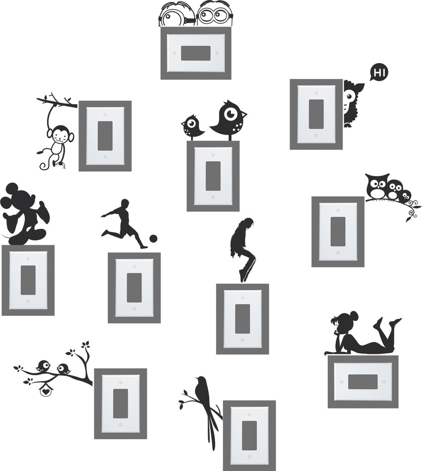 Happy Walls Abstract switchboard stickers Price in India Buy