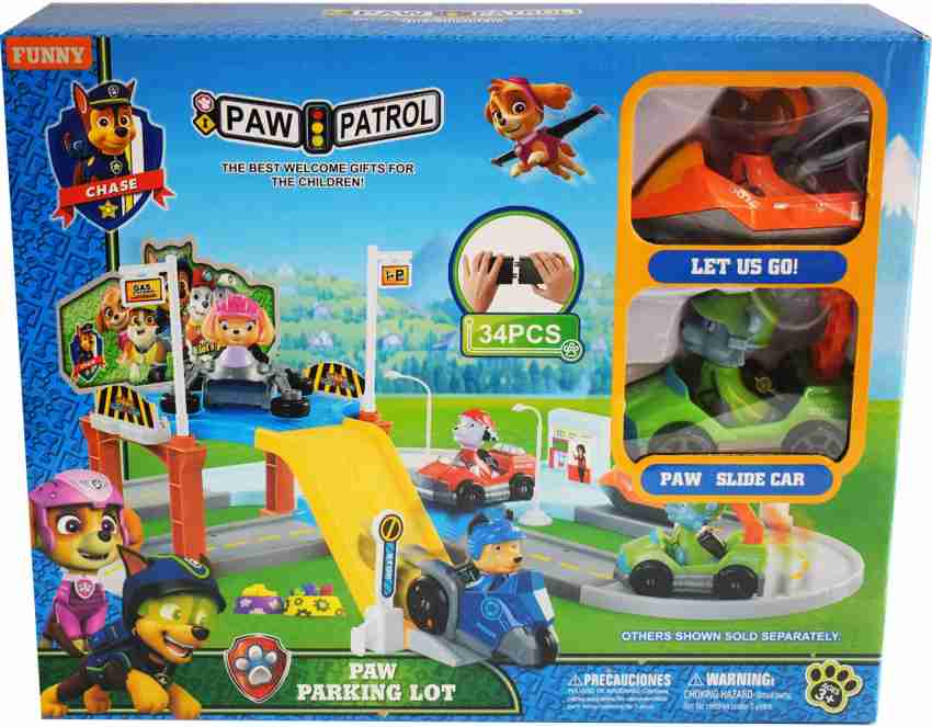 Paw patrol hotsell parking lot playset