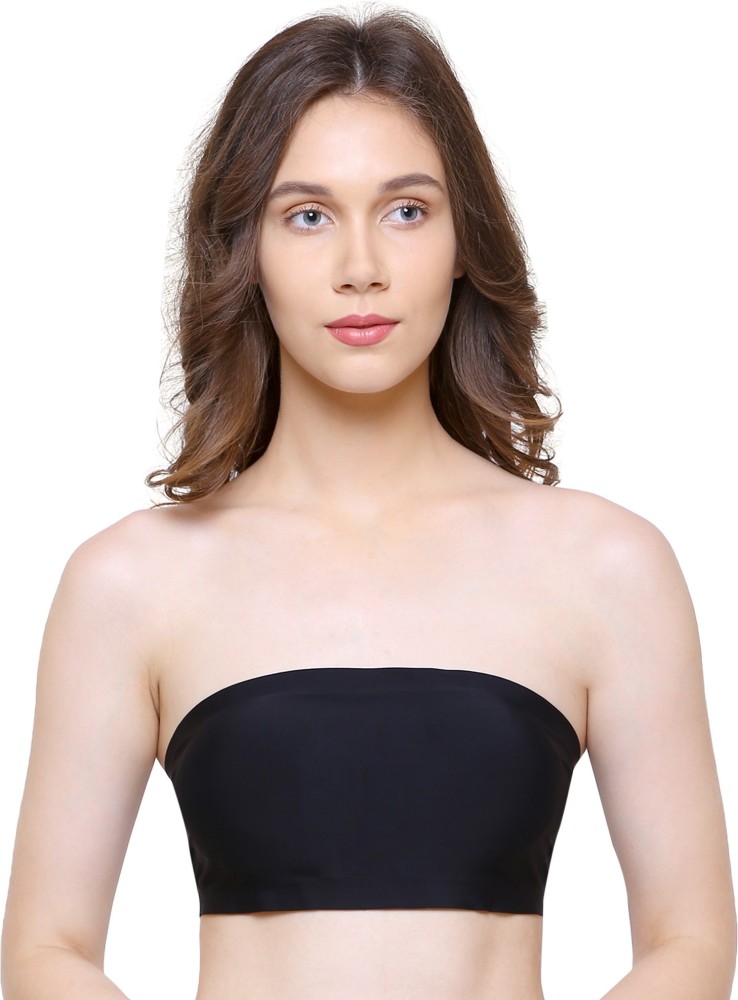 LAVRA Women's Strapless Bandeau Bra Seamless One Size Non Padded Layering Tube  Top 