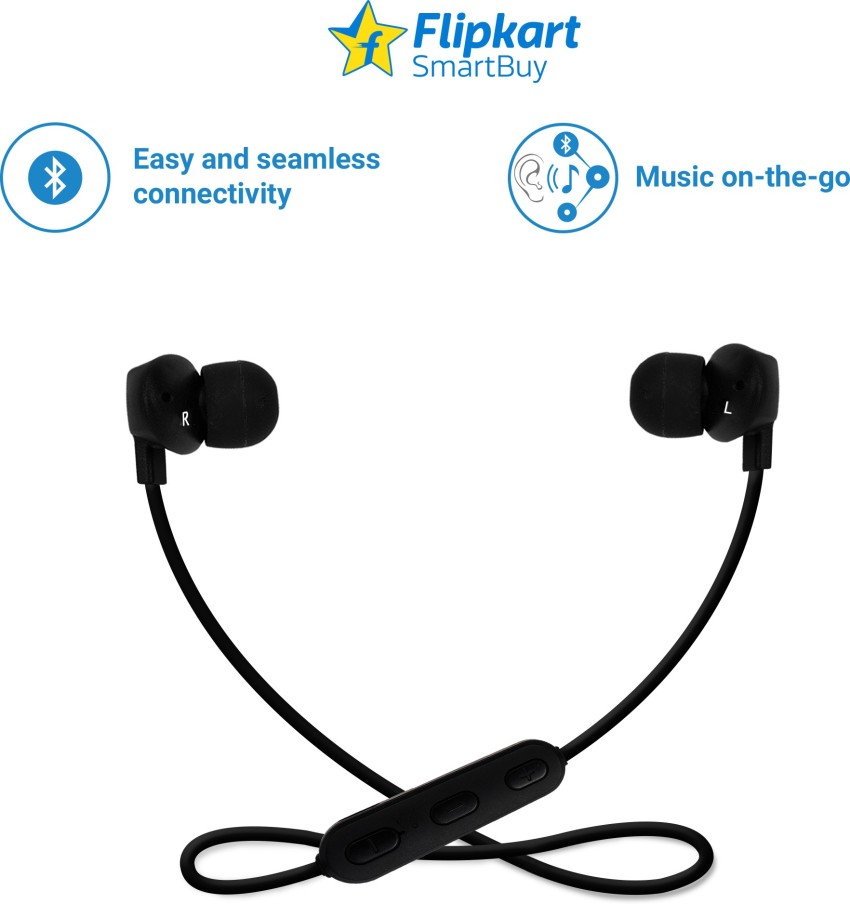 Flipkart SmartBuy Bluetooth Earphone with Mic Price in India Buy Flipkart SmartBuy Bluetooth Earphone with Mic Online Flipkart SmartBuy Flipkart