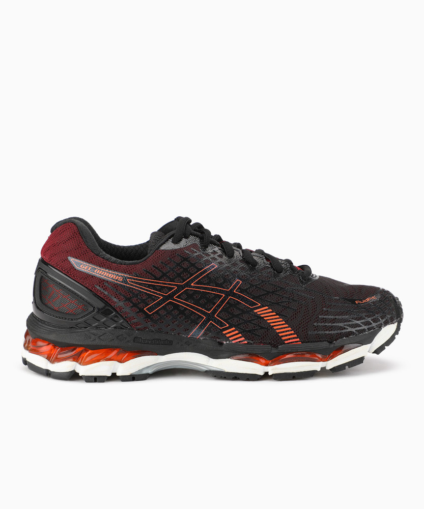Asics GEL NIMBUS 17 RUNNING For Men Buy BLK HOT ORG DP R Color