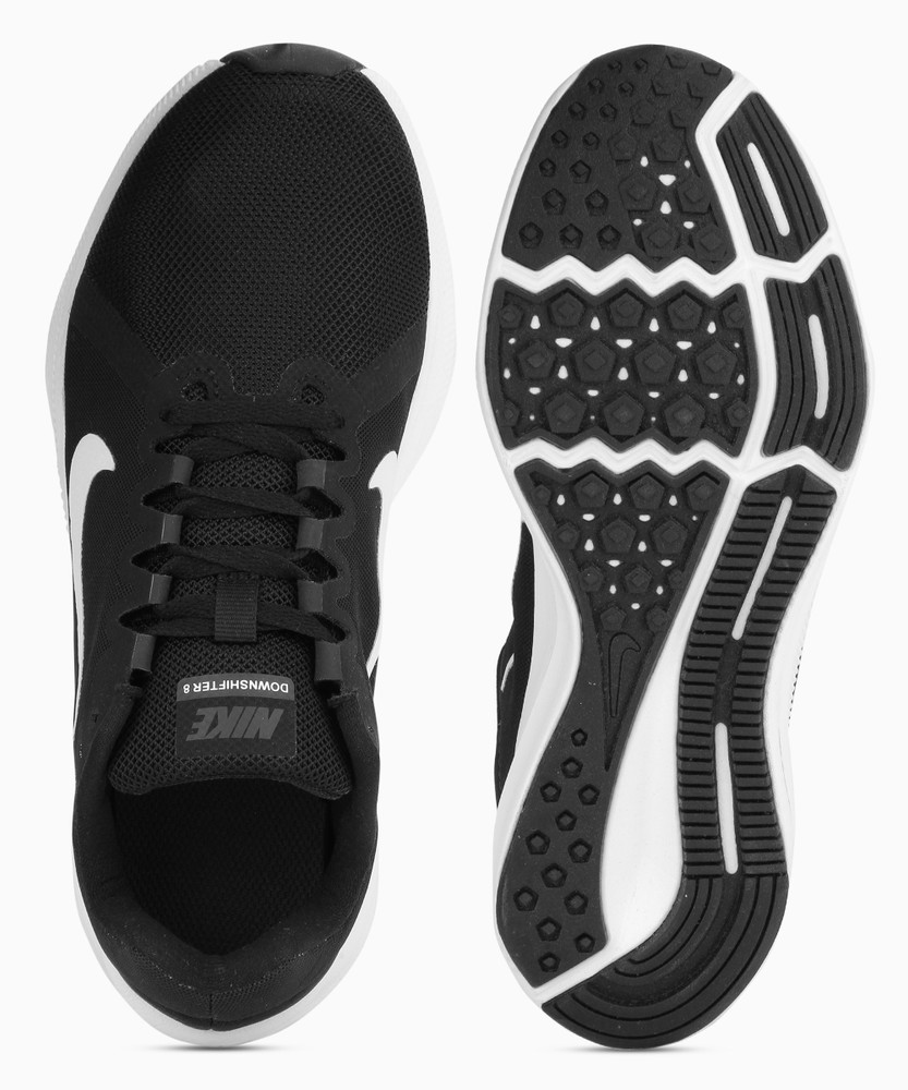 Nike women's downshifter 8 sales running shoes - black/white