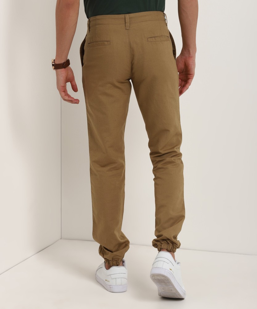 Buy Wills Lifestyle Sport Khaki Slim Chino Trousers  Trousers for Men  1145460  Myntra