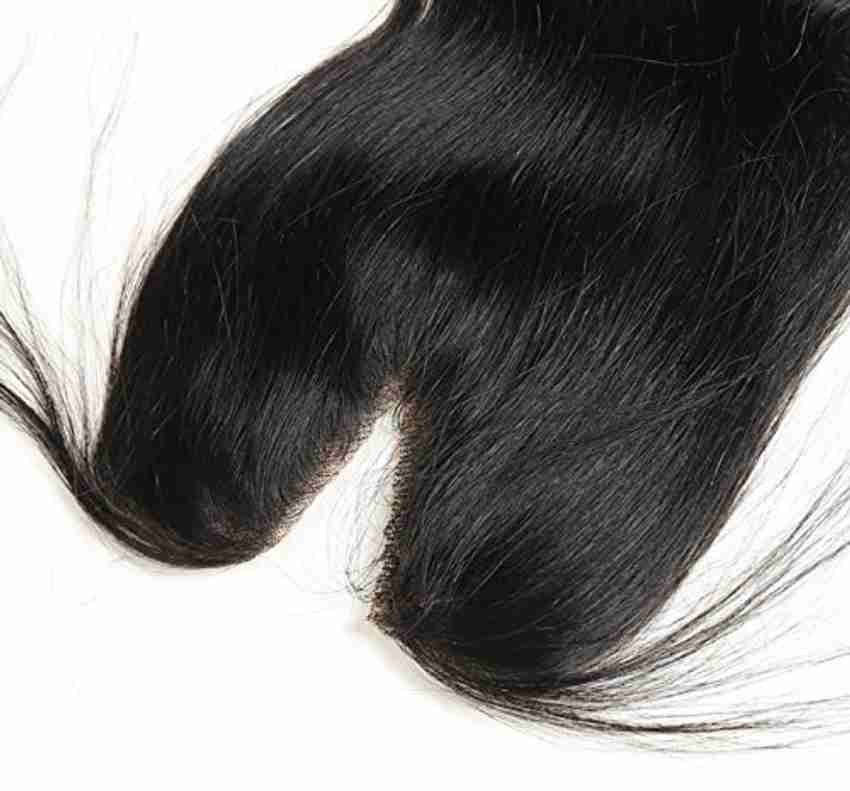 FULLY V Shape Human Closure For Women And Girls Black Hair