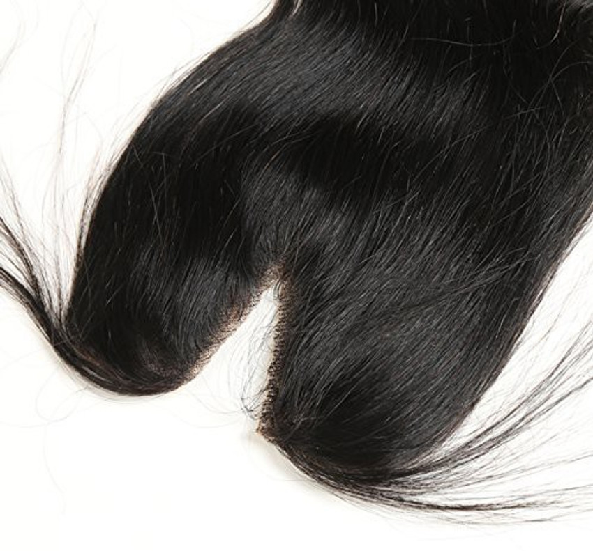 FULLY V Shape Human Closure For Women And Girls Black Hair