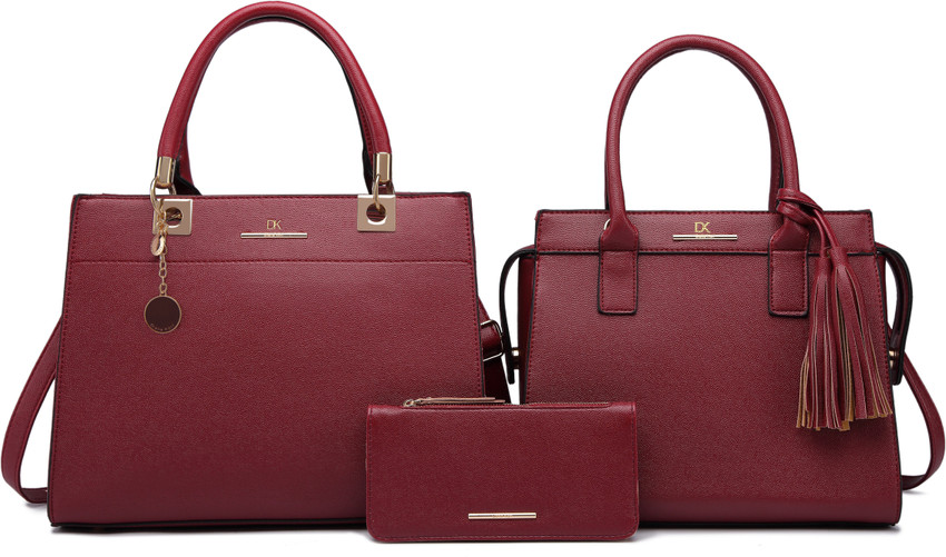 Buy Diana Korr Women Maroon Hand held Bag Maroon Online Best Price in India Flipkart
