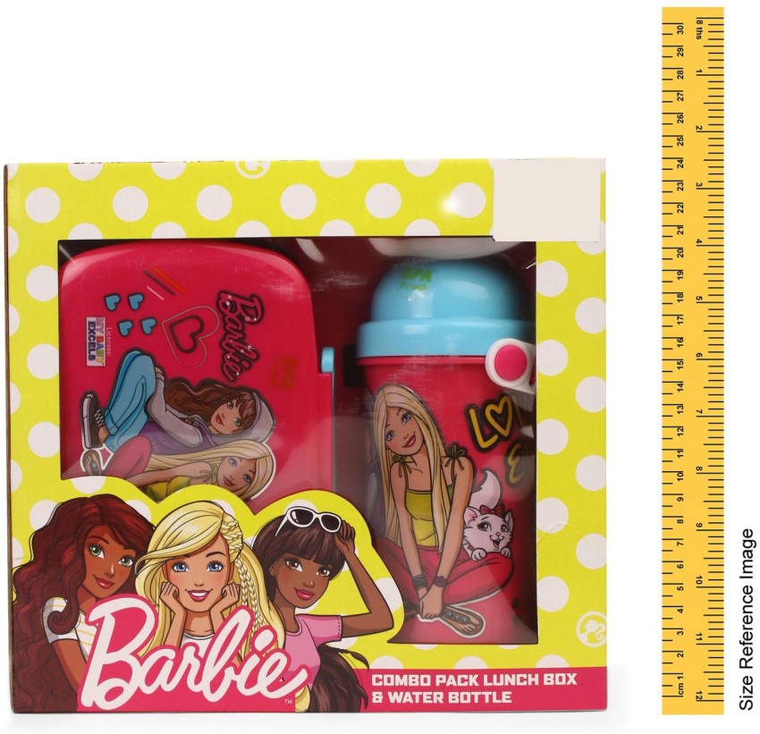 Barbie lunch box discount and water bottle