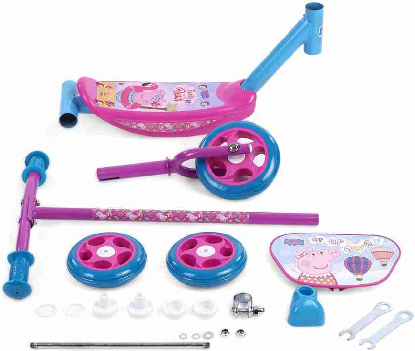 Peppa Three Wheel Scooter Pink Colour Three Wheel Scooter Pink