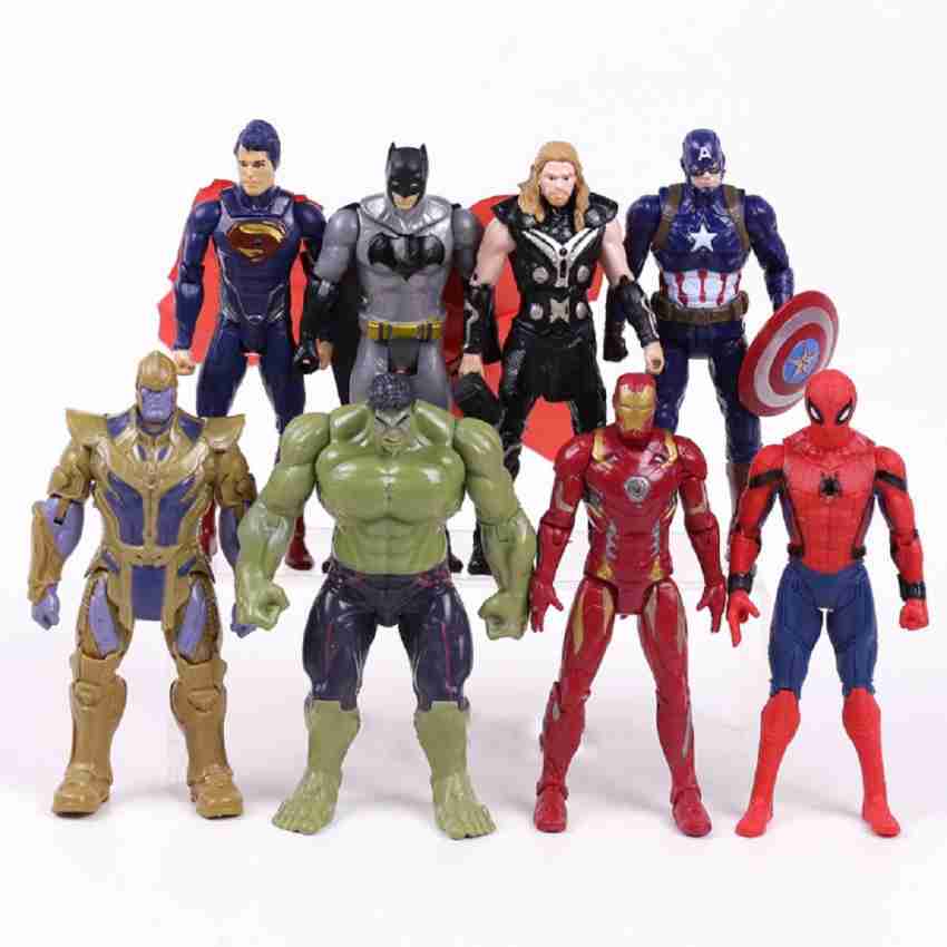 imodish Marvel Avengers Infinity War Set of 8 Spiderman, Iron Man