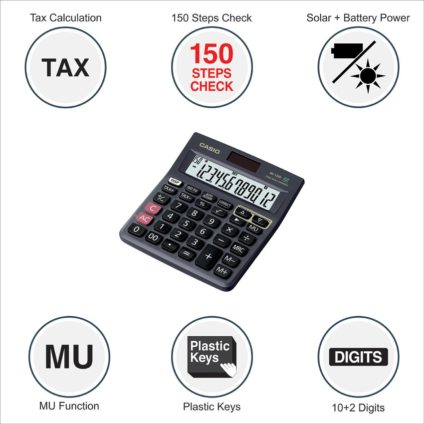 Casio mj hotsell 120t calculator price