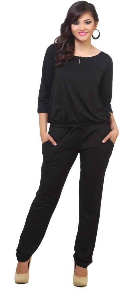 JUMPSUIT WITH WRAP TROUSERS  Black  ZARA Angola