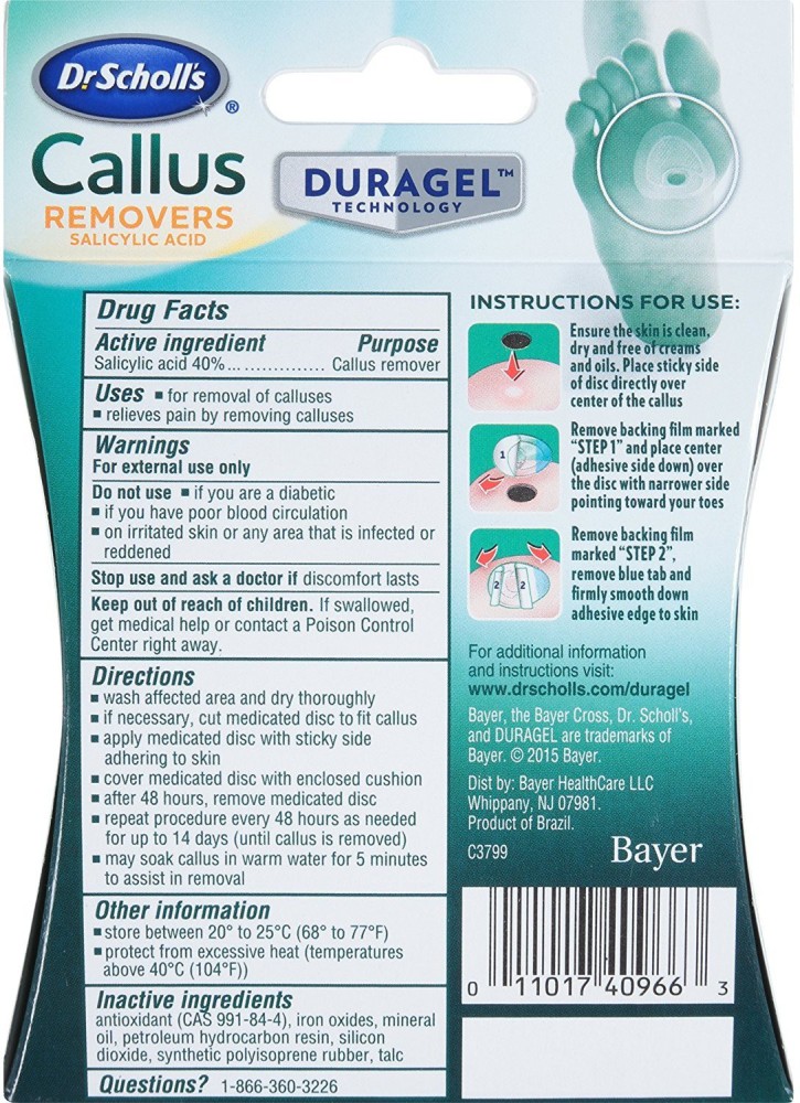 Dr scholl's sale callus remover duragel