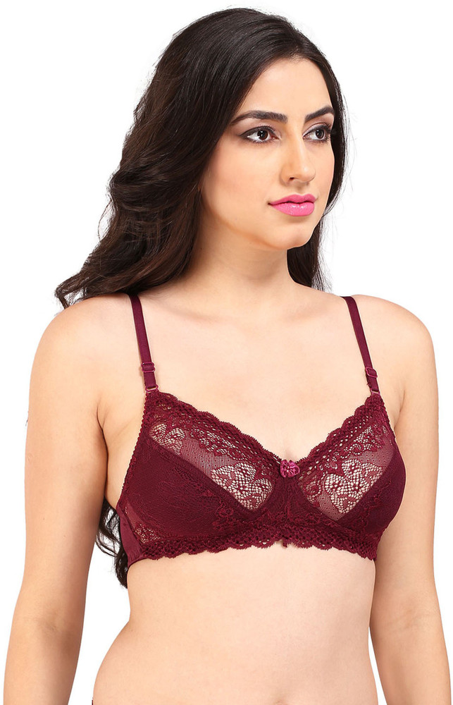 wine colored bralette