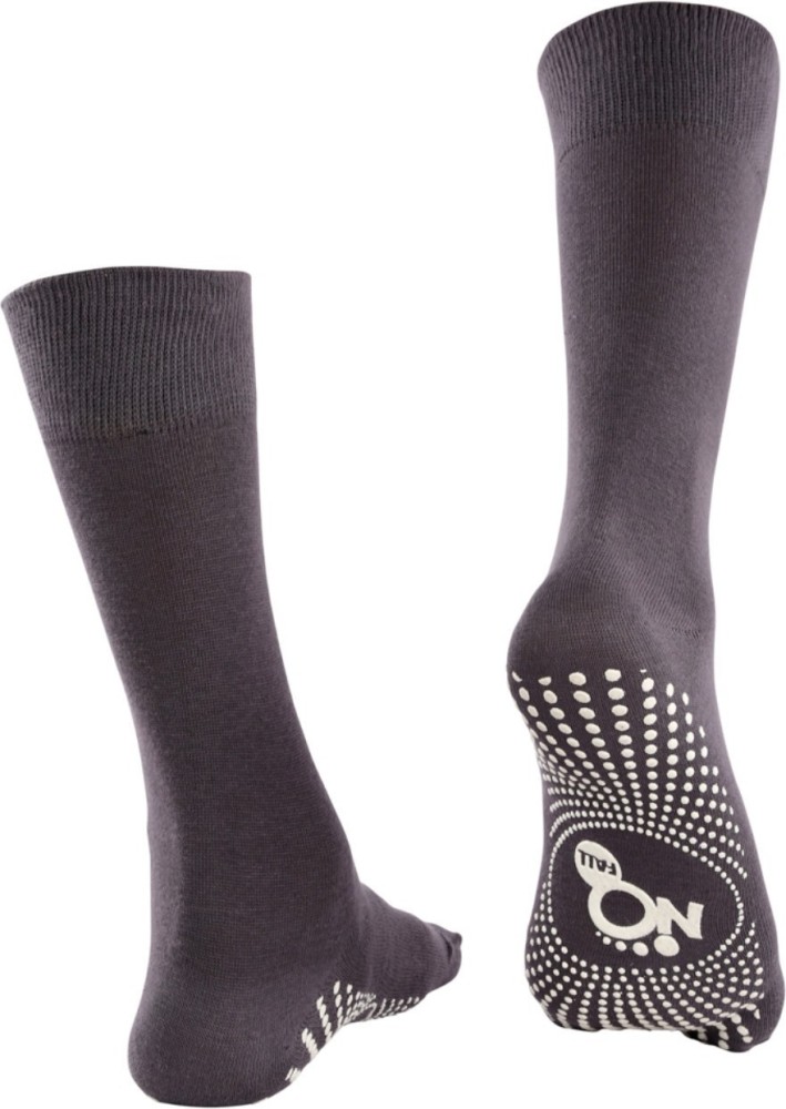 Anti-Slip Knee High Grip Socks (Black)