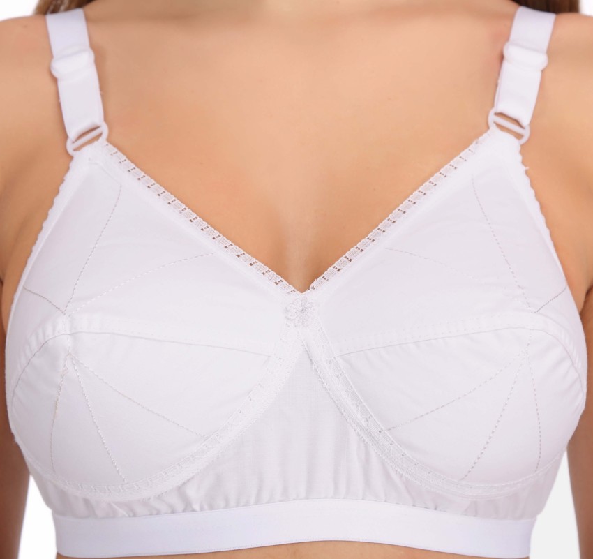 Eve's Beauty Women White 36B Cotton Padded Bra (36B)