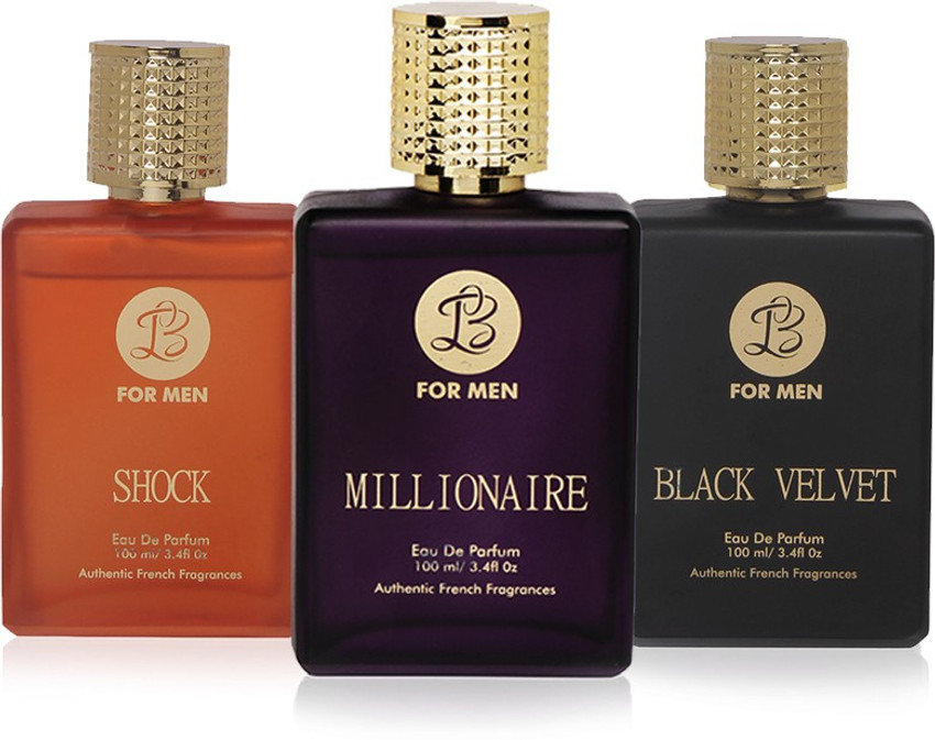 Buy LB Perfume LB MILLIONAIRE LB BLACK VELVET AND LB SHOCK