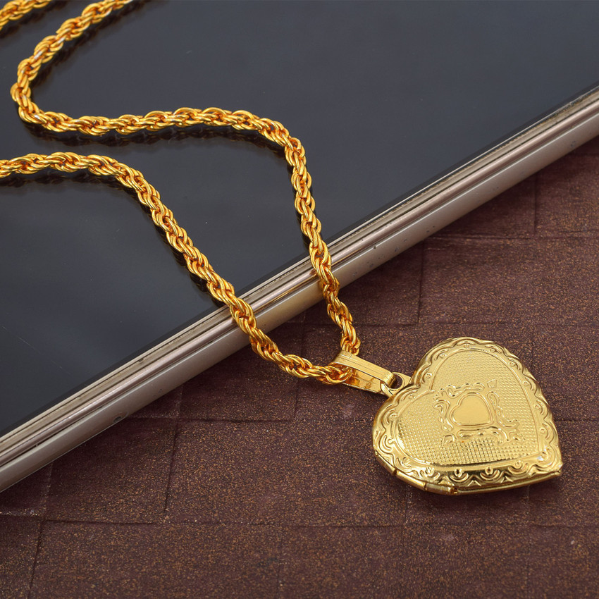 Morvi Gold Plated 1Micron 24KT Love in my Heart Lovely Photo added Locket Pendant Jewellery for Men and Women Gold plated Brass Pendant Price in India Buy Morvi Gold Plated 1Micron 24KT