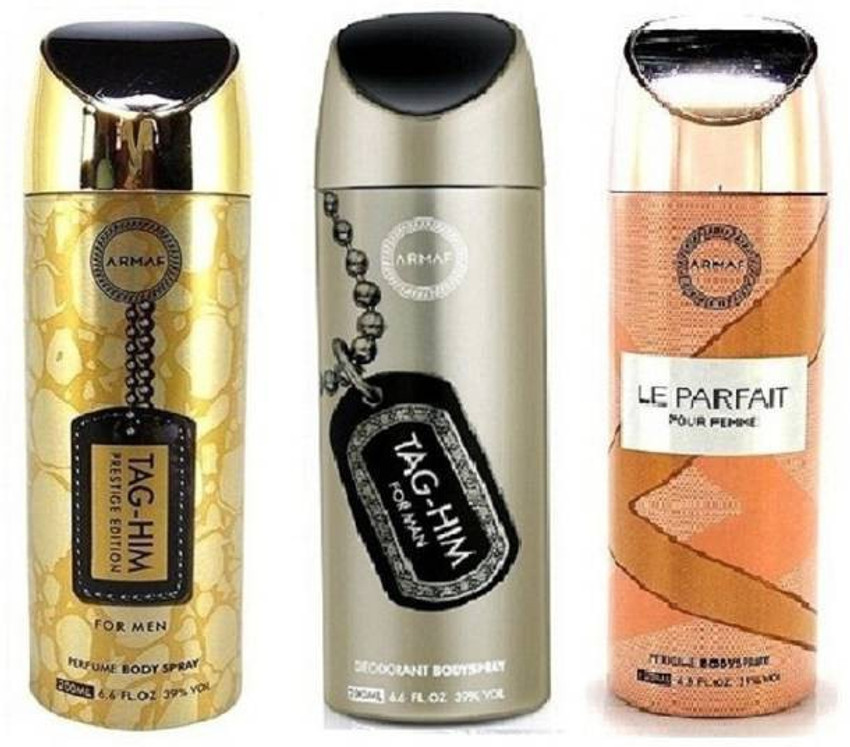 ARMAF TAG HIM GOLD AND SILVER LE PARFAIT Deodorant Spray For Men