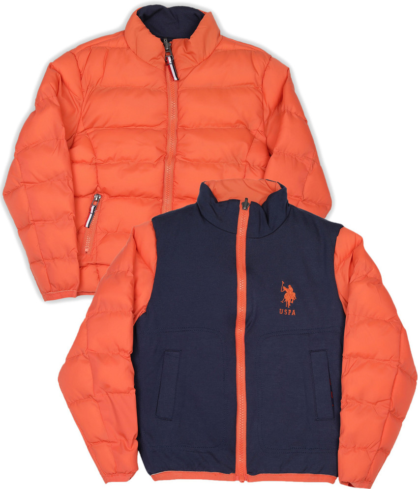 Orange polo jacket on sale