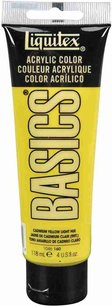 Asint Liquitex BASICS Acrylic Paint 4-oz tube, Cadmium Yellow  Light Hue 