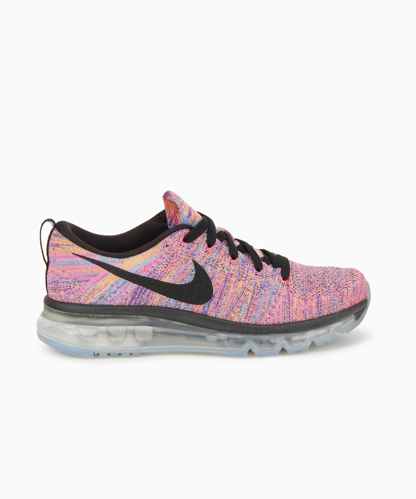 Nike flyknit pink and blue best sale