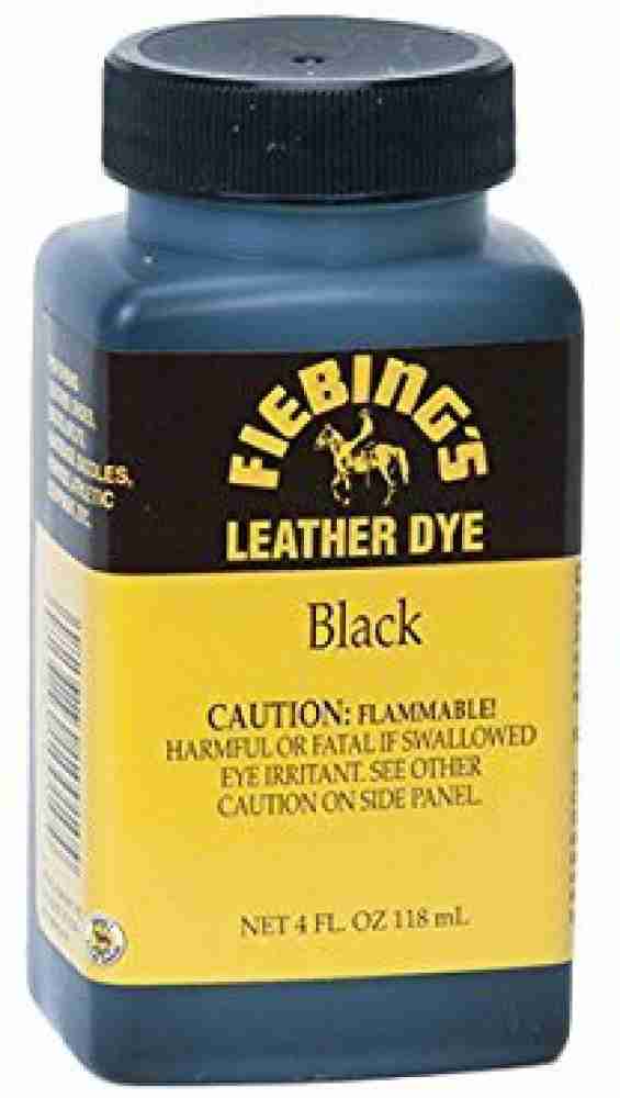 Leather Dye Black 4Oz . shop for Fiebing's products in India.
