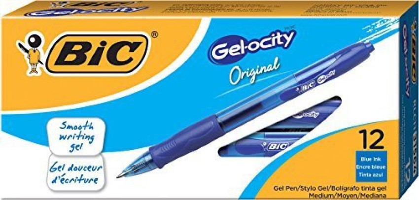Generic BIC Gel-Ocity Original Retractable Gel Pen, Medium Point (0.7 Mm),  Blue, 12-Count - BIC Gel-Ocity Original Retractable Gel Pen, Medium Point  (0.7 Mm), Blue, 12-Count . shop for Generic products in