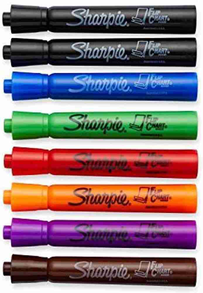 Sharpie Flip Chart Markers, Assorted Colours, Bullet Tip, 4/Pack