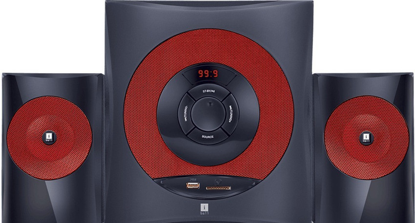 Buy iball Hi Basss Red 60 W Bluetooth Home Theatre Online from