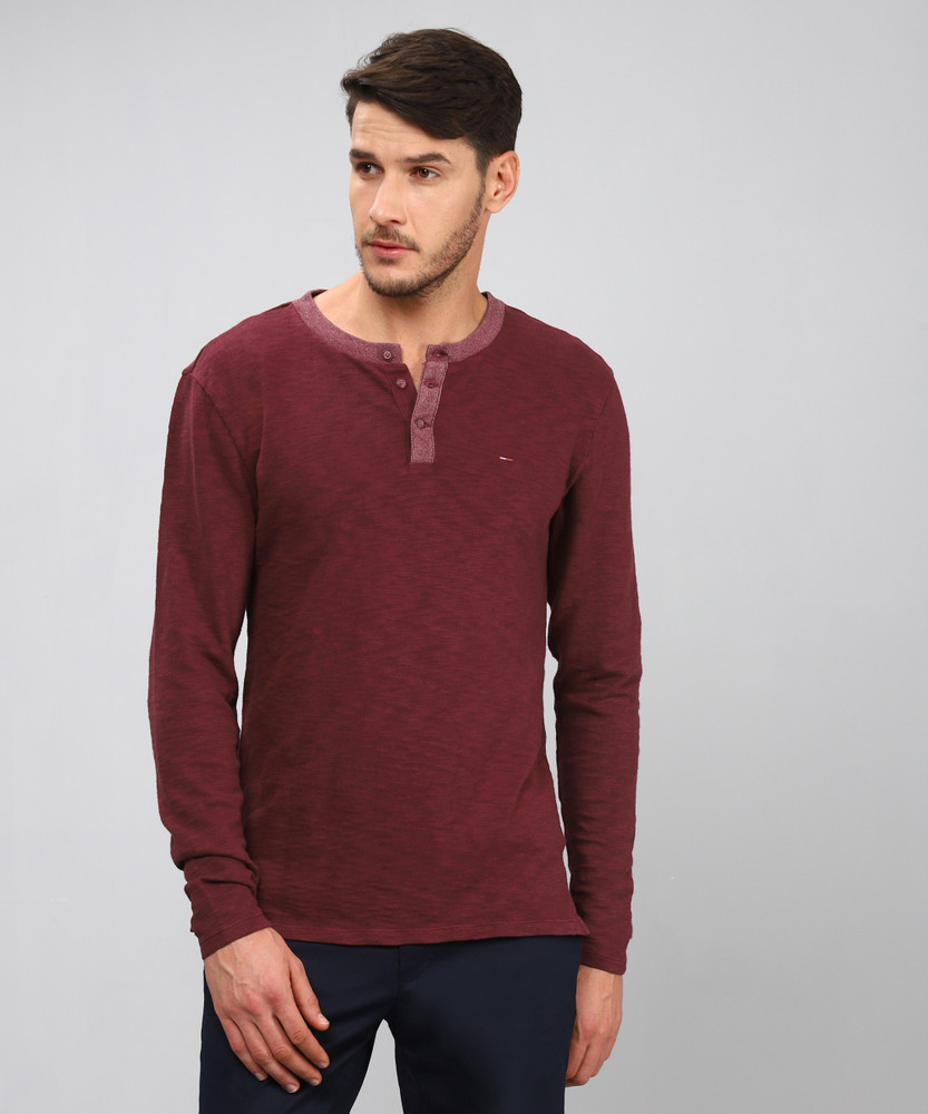 TOMMY HILFIGER Striped Men Henley Neck Multicolor T Shirt Buy