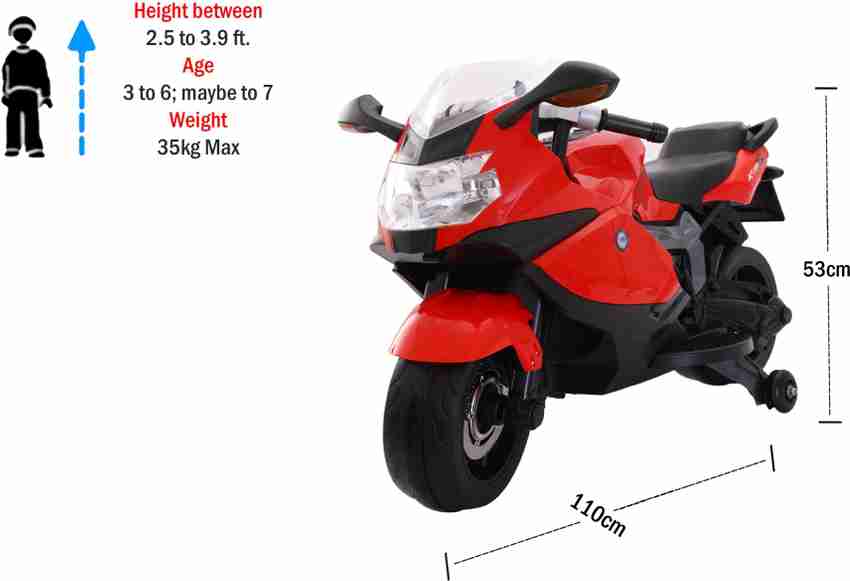 Toyhouse BMW Super 12V Rechargeable for kids 3to 6 yrs Bike
