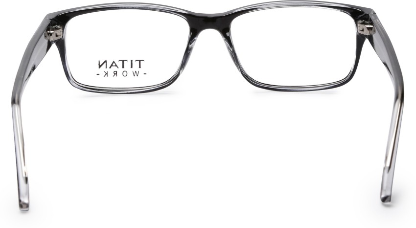 Titan Transparent Full Frame Rectangle Eyeglasses E12B1140043 @ ₹1990