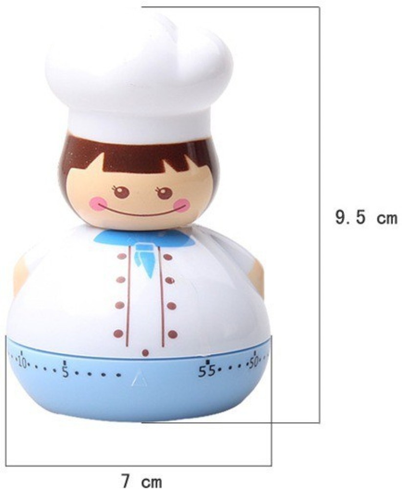 Cartoon Chef Mechanical Kitchen Timer Mini Alarm Clock - Temu