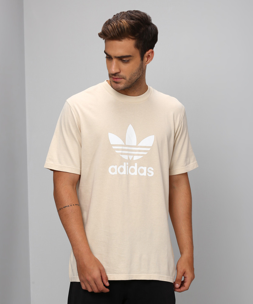 ADIDAS ORIGINALS Solid Men Round Neck Beige T Shirt Buy green ADIDAS ORIGINALS Solid Men Round Neck Beige T Shirt Online at Best Prices in India Flipkart
