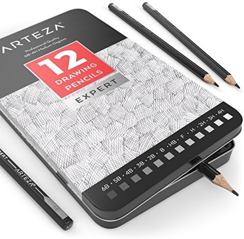 Arteza Drawing Set for Adults Set of 33 Artist Sketching Tools 20 Graphite   4 Charcoal Sketch Pencils 1 Fineliner 3 Blenders 1 Sharpener 3  Erasers  1 Hobby Knife Art Supplies for Drawing  Buy Online  180656181