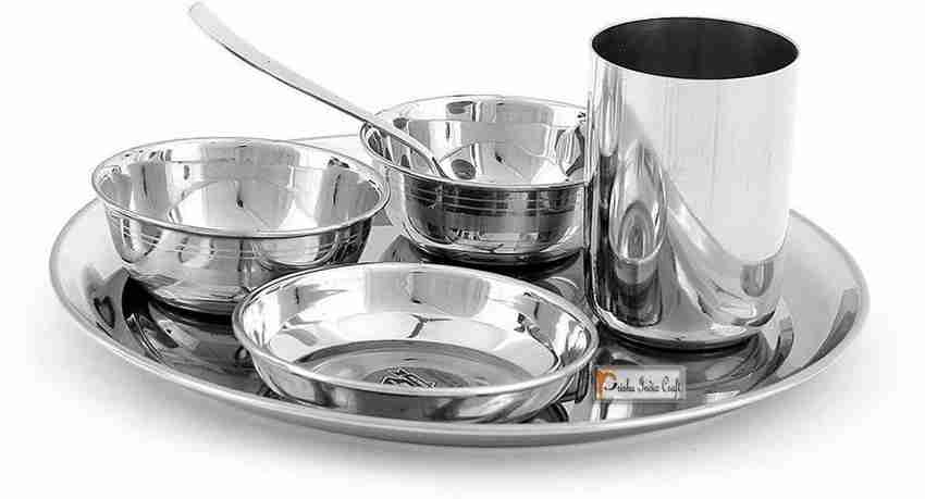 Prisha India Craft Pack of 6 Steel Dinner Set Price in India Buy Prisha India Craft Pack of 6 Steel Dinner Set online at Flipkart