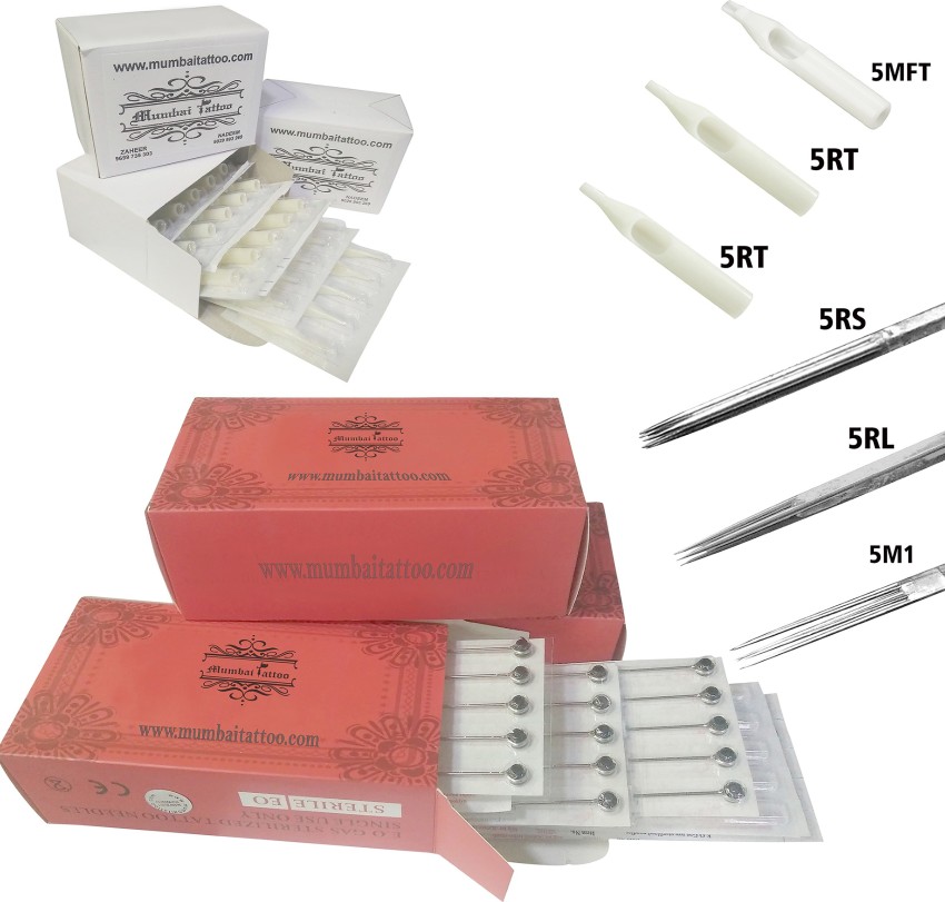 Mumbai Tattoo 5RL5RS5M1  5RL5RS5M1 Disposable Round Liner Magnum  Shader Tattoo Needles Price in India  Buy Mumbai Tattoo 5RL5RS5M1   5RL5RS5M1 Disposable Round Liner Magnum Shader Tattoo Needles online at  Flipkartcom