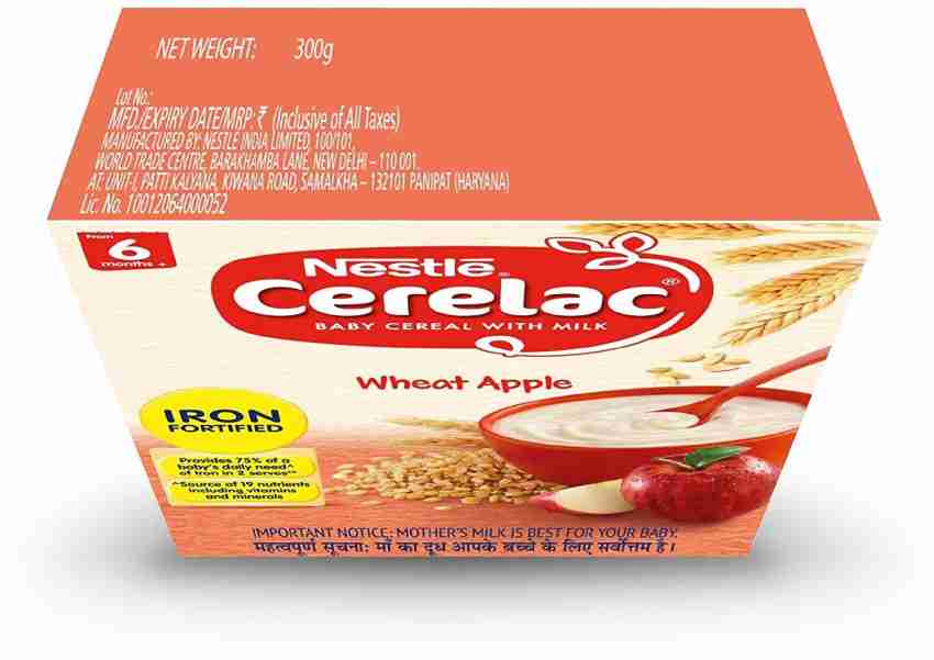 Nestlé Cerelac Fortified Baby Cereal with Milk – 6 Months+ Stage 1 Rice,  300 gm