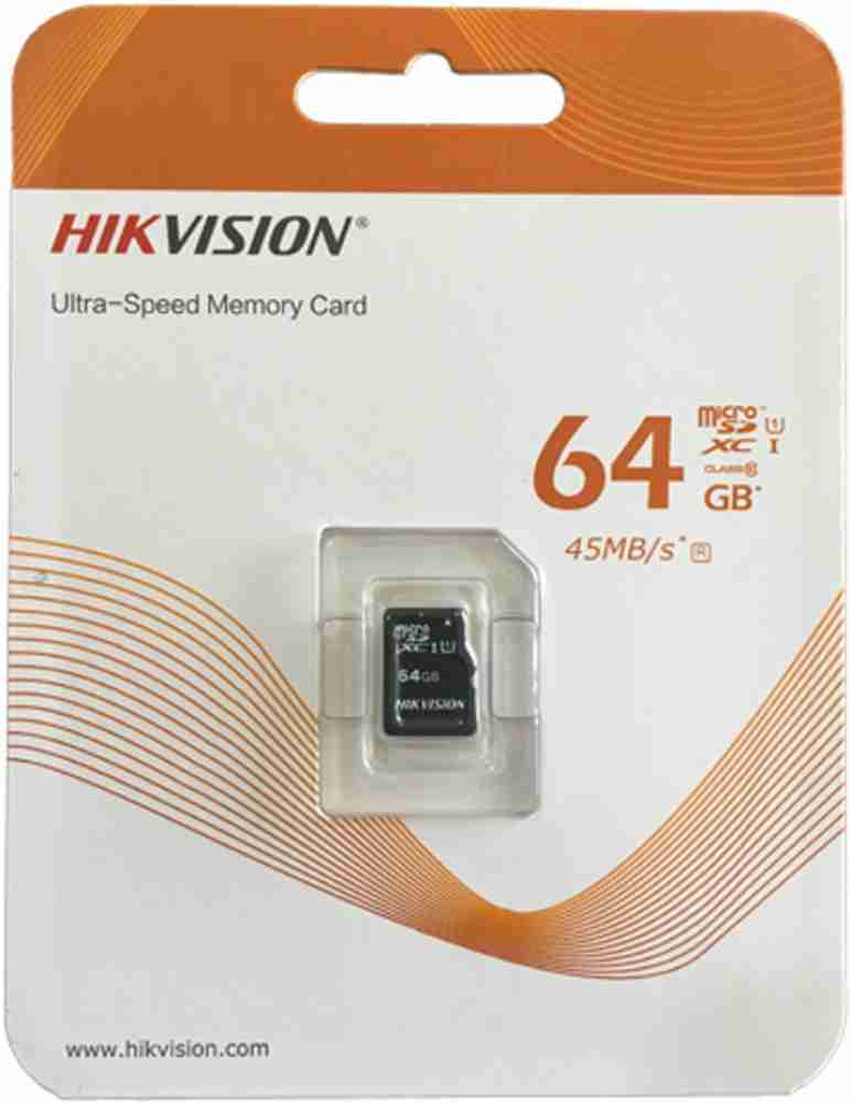 Carte mémoire Hikvision Micro SDHC 64GB CLASS 10 V30 (HS-TF-C1-STD