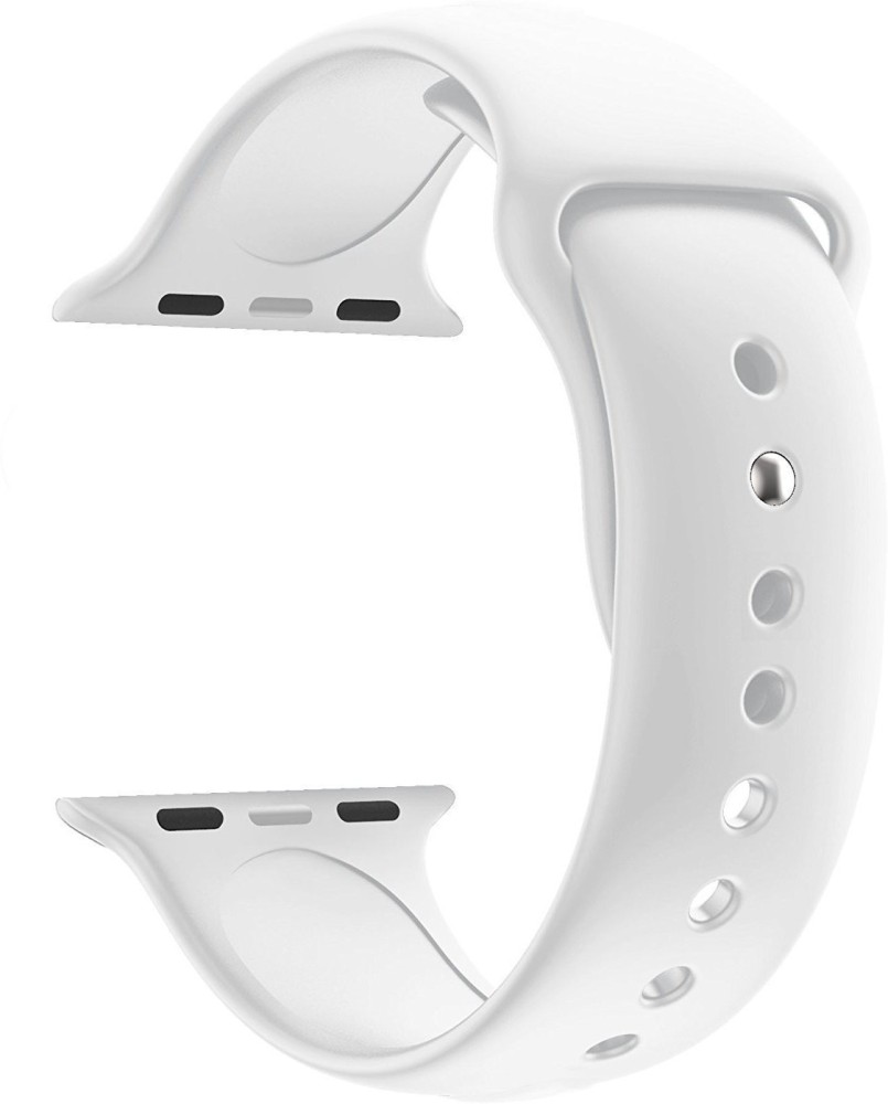 Midkart White Silicone Hook Belt Series 1 / 2 / 3 Smart Watch Strap Price  in India - Buy Midkart White Silicone Hook Belt Series 1 / 2 / 3 Smart  Watch Strap online at