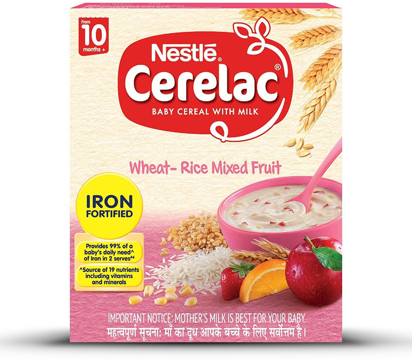 NESTLE Fortified Baby Cereal with Milk Wheat Rice Mixed Fruit