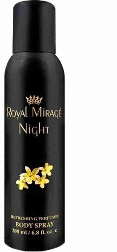 ROYAL MIRAGE Night Parfume Body Spray For Men Women 200ml