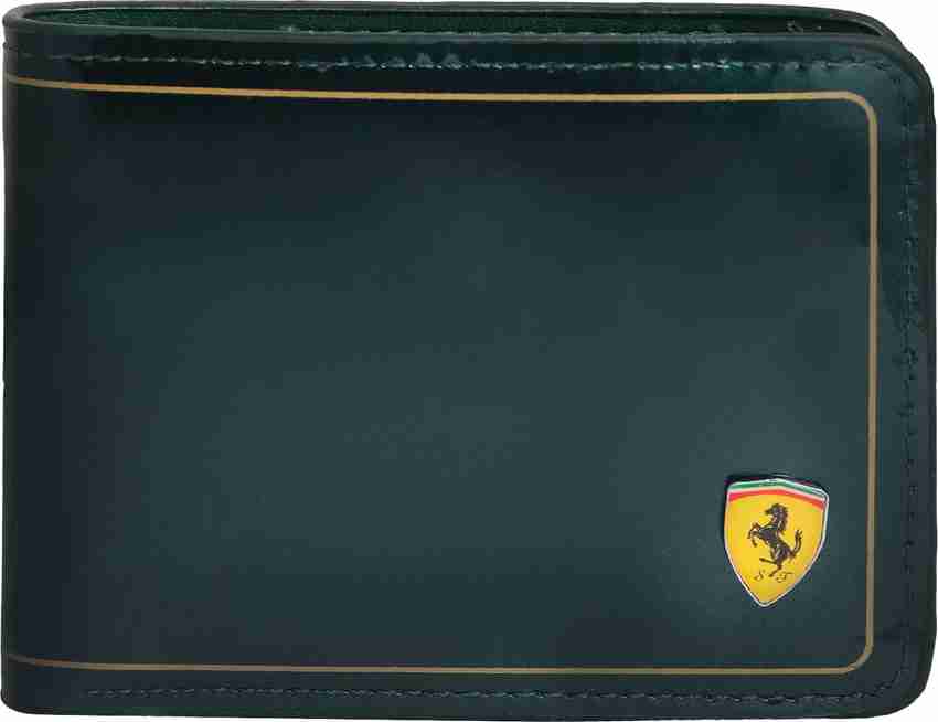 Ferrari Shining Men Green Canvas Wallet Green Price in India Flipkart