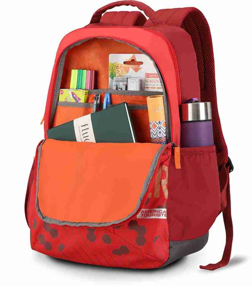 AMERICAN TOURISTER Dune Sch Bag 01 29 L Backpack Red Price in