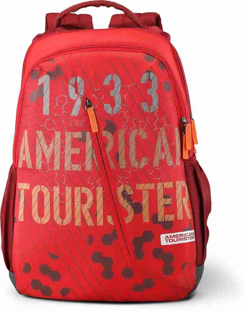 American tourister clearance backpack red colour