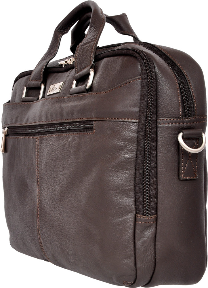 Allen Cooper 14 inch Expandable Laptop Messenger Bag Brown Price in India Flipkart