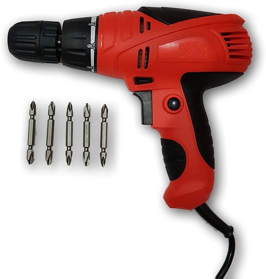 Tools Centre New Industrial Screwdriver Machine Cum Drill Machine With Screwdriver Bits. Pistol Grip Drill