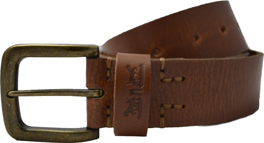 LEVI S Men Casual Brown Genuine Leather Belt Brown Price in