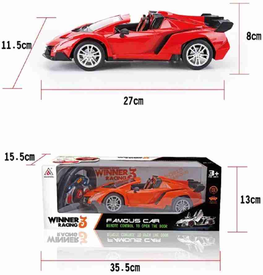 MousePotato 1 16 Scale Lamborghini Style Sports Racing Car Red