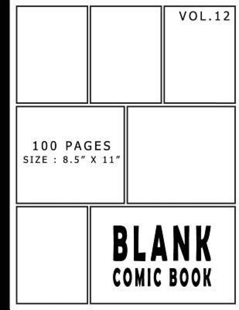 Blank Comic Book, Soft Cover, 100 Pages